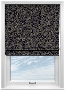 William Morris At Home Willow, Woven Indigo - Twist&Fit Roman Blind